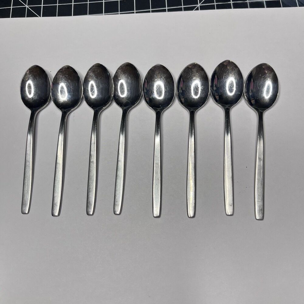 vintate demitesse coffee tea spoon set of 8 Solingen, Germany 4.5”